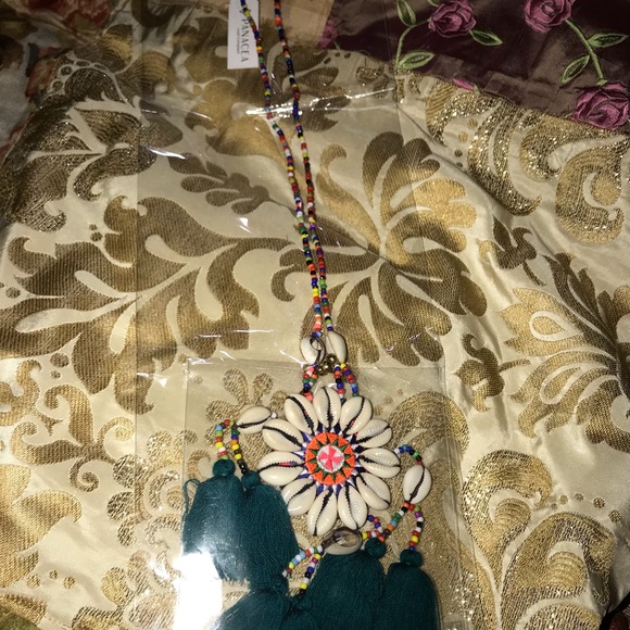 Panacea colorful shell tassel necklace - Picture 5 of 8